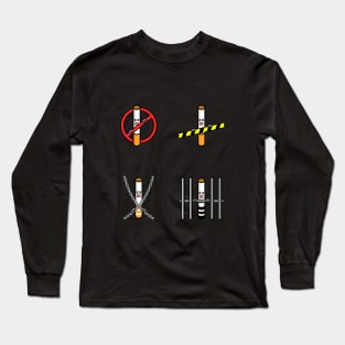 Cigarette Character Long Sleeve T-Shirt